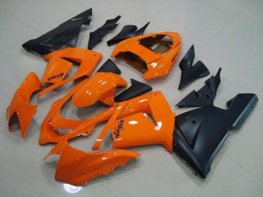 Naranja Negro Mate Carenado Moto Kawasaki ZX10R 03-05