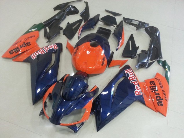 Naranja & Oscuro Azul Carenado Moto Aprilia RS 125 06-11