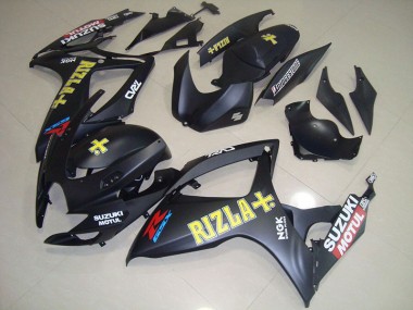 Negro Amarillo Rizla Carenado Moto Suzuki GSXR 750 K6 06-07