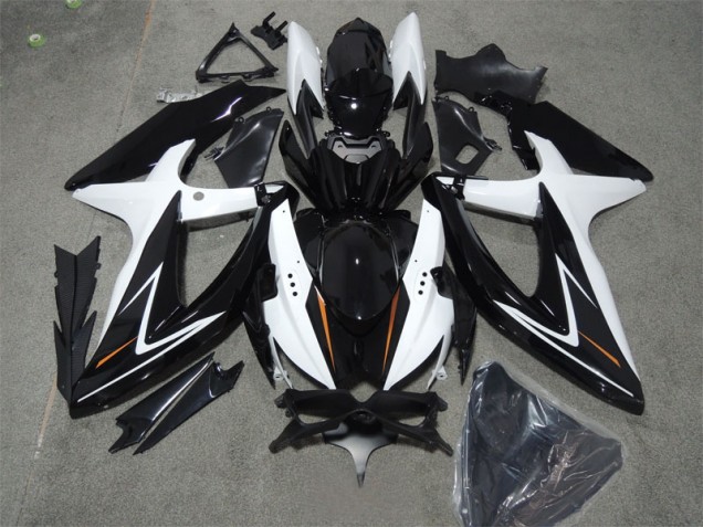 Negro Blanco ABS Kits Carenado Moto Suzuki GSXR 600 K8 08-10