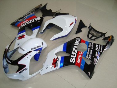 Negro Blanco Azul Carenado Moto Suzuki GSXR 1000 K1 00-02