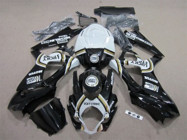 Negro Lucky Strike Blanco Motul Carenado Moto Suzuki GSXR 1000 K7 07-08