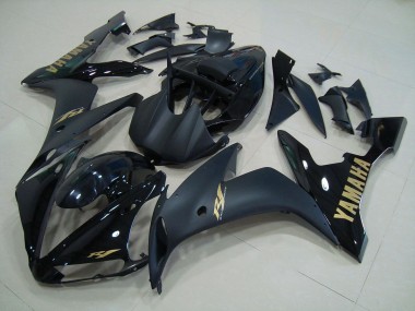 Negro Mate Oro Carenado Moto Yamaha R1 04-06