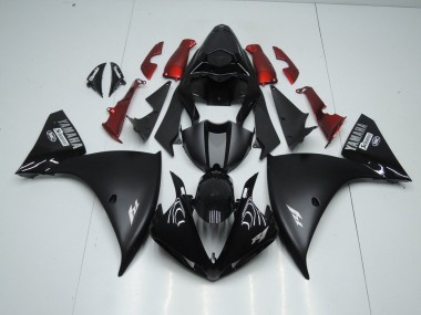 Negro Mate Plástica Moto Yamaha R1 12-14
