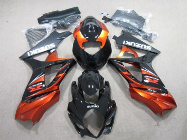 Negro Naranja ABS Moto Plásticos Suzuki GSXR 1000 K7 07-08