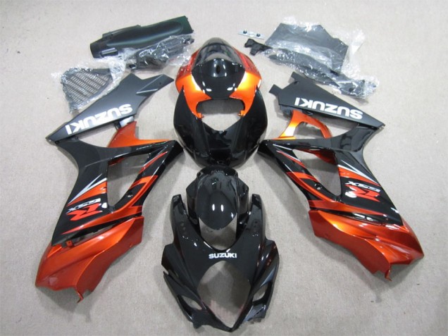 Negro Naranja ABS Moto Plásticos Suzuki GSXR 1000 K7 07-08