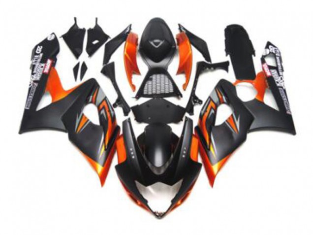 Negro Naranja Carenado Moto Suzuki GSXR 1000 K5 05-06