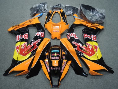 Negro Naranja Red Bull Carenado Moto Kawasaki ZX10R 11-15