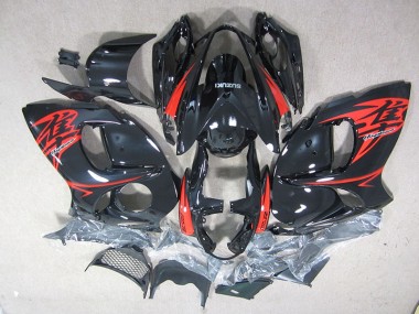 Negro Rojo Inyección Kit Carenado Moto Suzuki GSXR 1300 Hayabusa 08-19