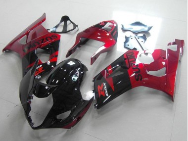 Negro Rojo Kits Carenado Moto Suzuki GSXR 1000 K3 03-04