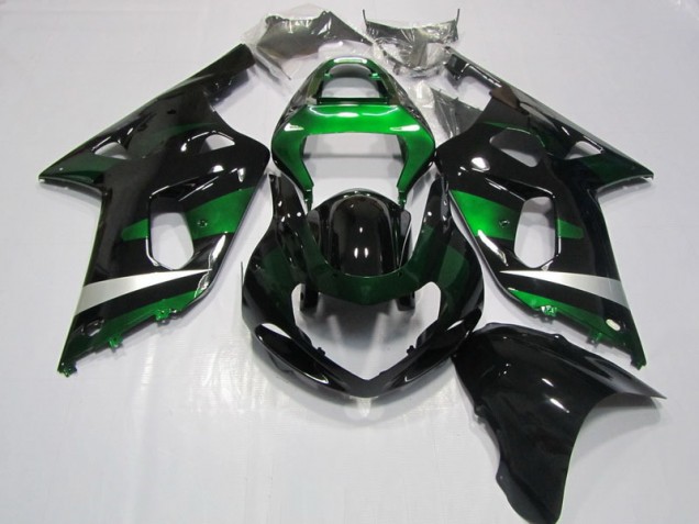 Negro Verde Carenado Moto Suzuki GSXR 750 K1 K2 K3 01-03