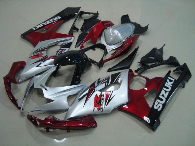 Plata Rojo Carenado Moto Suzuki GSXR 1000 K5 05-06