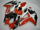 Rojo Blanco ABS Carenado Motocicleta Suzuki GSXR 600 / 750 K6 06-07