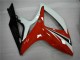 Rojo Blanco ABS Carenado Motocicleta Suzuki GSXR 600 / 750 K6 06-07