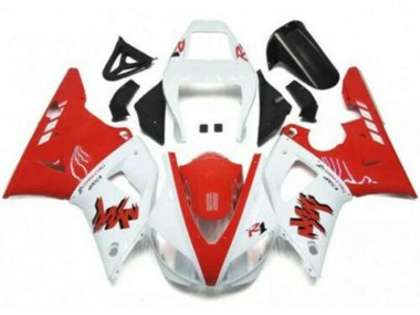 Rojo Blanco Kit Completo Carenado Moto Yamaha R1 98-99