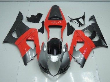 Rojo & Gris Carenado Moto Suzuki GSXR 1000 K3 03-04