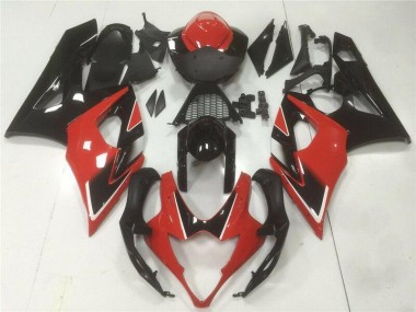 Rojo Negro ABS Moto Plástica Suzuki GSXR 1000 K5 05-06