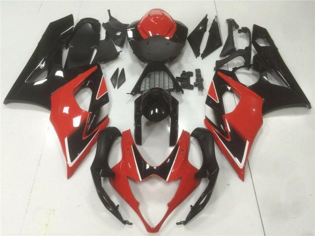 Rojo Negro ABS Moto Plástica Suzuki GSXR 1000 K5 05-06