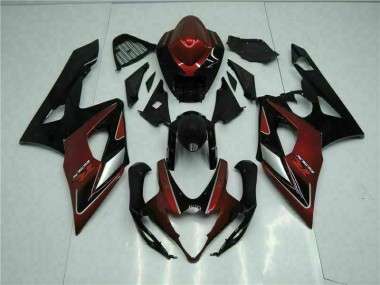Rojo Negro Carrocería Motocicletas Suzuki GSXR 1000 K5 05-06