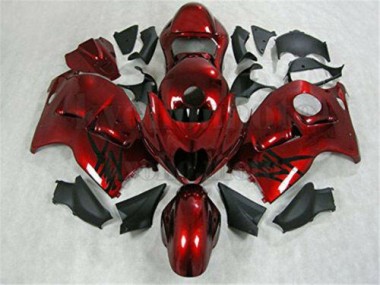 Rojo Negro Inyección Kits Carenado Moto Suzuki GSXR 1300 Hayabusa 96-07