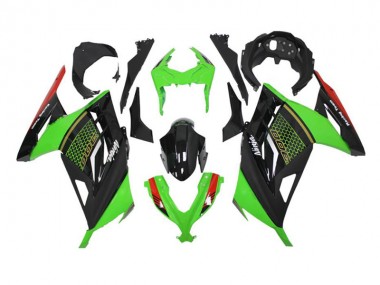 Verde Negro ABS Kits Carenado Moto Kawasaki EX300 13-16