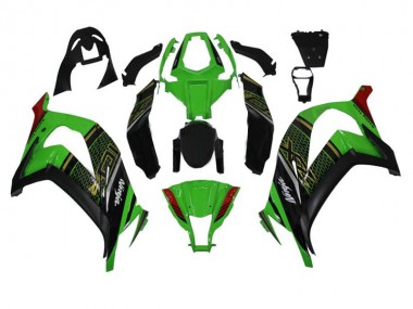 Verde Negro ABS Moto Plástica Kawasaki ZX10R 11-15