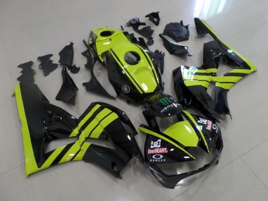 Verde Negro Carenado Moto Honda CBR 600 RR 13-21