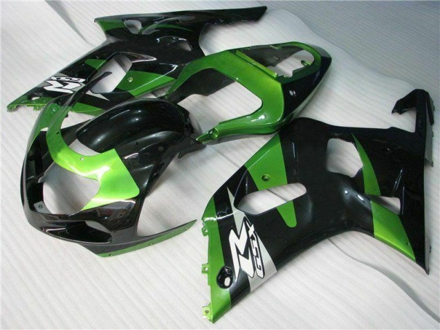 Verde Negro Carenado Moto Suzuki GSXR 600 / 750 K1 K2 K3 01-03