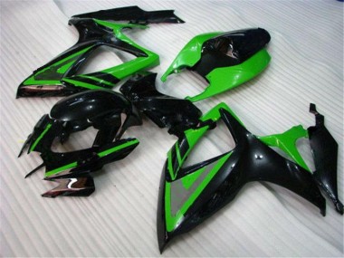 Verde Negro Carenado Moto Suzuki GSXR 600 / 750 K6 06-07