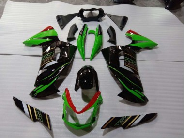 Verde Negro Kits Completo Carenado Moto Kawasaki EX650 06-08